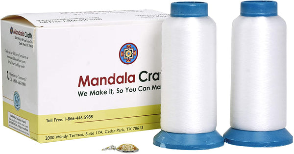 Mandala Crafts Invisible Clear Sewing Thread from Nylon for Quilting, Dress, Sequin