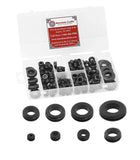Mandala Crafts Rubber Grommet Kit Eyelet Ring Rubber Gasket Assortment - 125 Rubber Plugs for Holes - Rubber Grommets for Wiring Automotive Plumbing Electrical Firewall Cable Wire