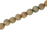 Mandala Crafts Mala Prayer Beads Necklace, Bracelet from Natural Vera Wood for Meditation, Yoga; 108 Beads; (8mm 32 Inches, Plain)