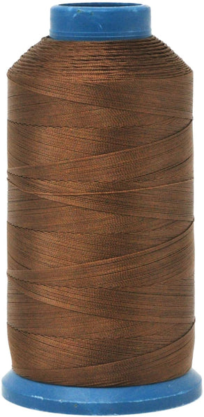 Mandala Crafts Bonded Nylon Thread for Sewing Leather, Upholstery, Jeans and Weaving Hair; Heavy-Duty; 1500 Yards Size 69 T70 (Gray)