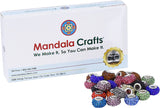 Mandala Crafts Large Hole Beads Bracelet Charms for Charm Bracelets – European Beads in Bulk for Snake Chain Jewelry Making Rondelle Charm Spacers 100 PCs Mixed Colors 1/2 Inch