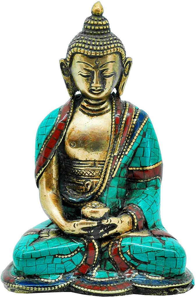 Mudra Crafts Healing Medicine Buddha Statue for Home Decor – Medicine  Statue for Altar Buddhist Decor – Brass Tibetan Small Buddha Statue for