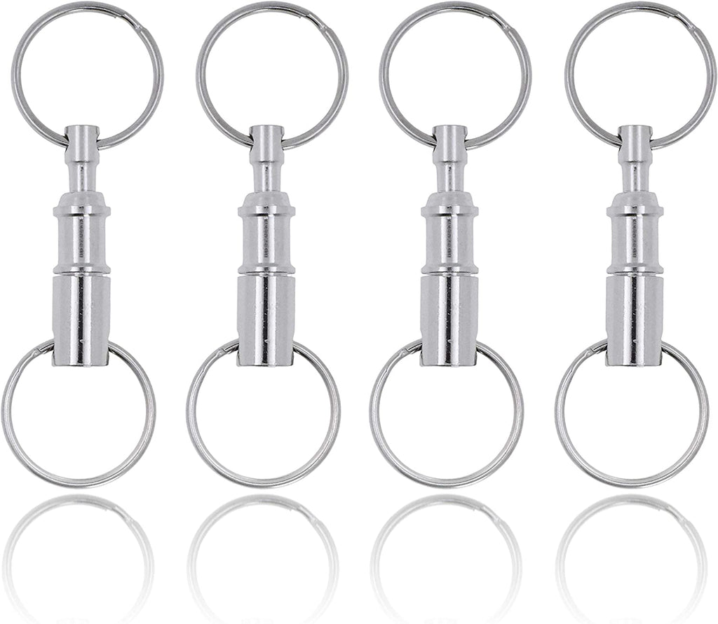 3 Pcs Quick Release Detachable Keychain Dual Pull Apart Key Chain