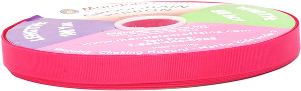 Pink Grosgrain Ribbon 3/8 Inch Bulk 100 Yard Roll for Gift Wrapping, Hair Bows, Parties, Wedding Decoration, Scrapbooking, Flowers; by Mandala Crafts