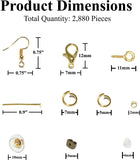 Mandala Crafts Earring Hooks for Jewelry Making – Earring Making Kit – Earring Hook Earring Kit for Making Earrings