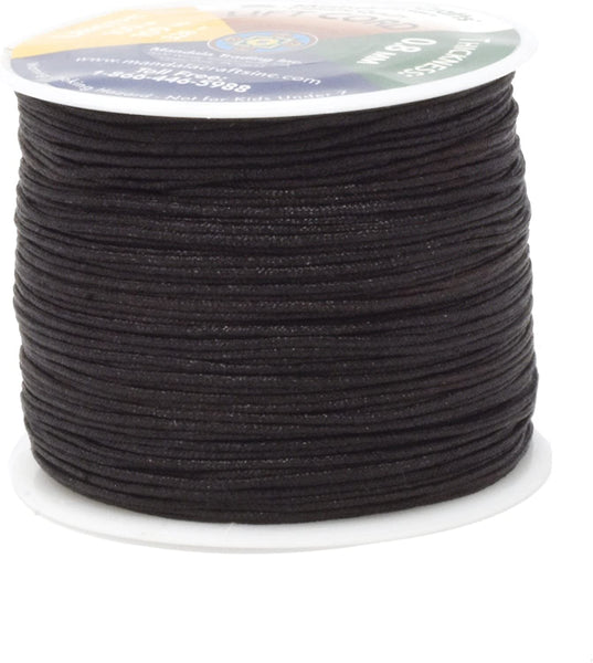 Mandala Crafts Blinds String, Lift Cord Replacement from Braided Nylon for RVs, Windows, Shades, and Rollers (2mm, Chocolate Brown)