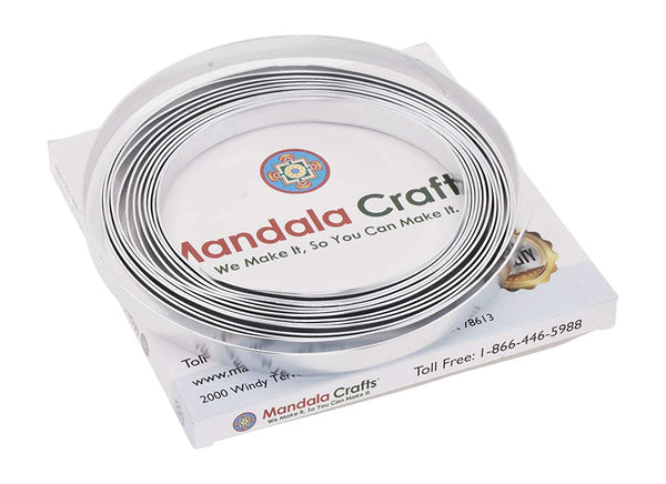 Mandala Crafts Flat Aluminum Wire for Bezels, Sculpting, Armature, Jewelry  Making, Gem Metal Wrap, Gardening; Anodized Colored and Soft 