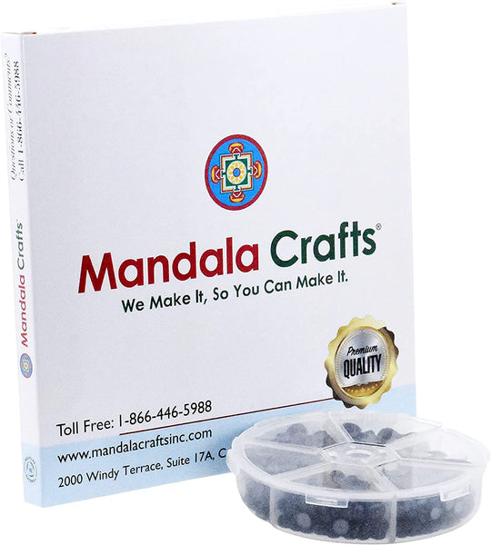 Mandala Crafts Flatback Pearls for Crafts – Imitation Flat Back Pearl Gems  – Nail Pearls for Nails - Half Pearls for Crafts 605 PCs 4mm to 12mm Silver