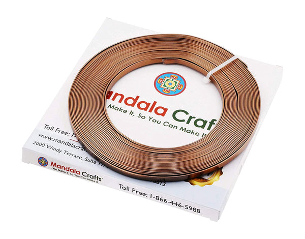 Mandala Crafts Copper Wire for Jewelry Making - Metal Craft Wire for Crafts - Tarnish-Resistant Beading Jewelry Wire Coil Wire for Jewelry Wrapping