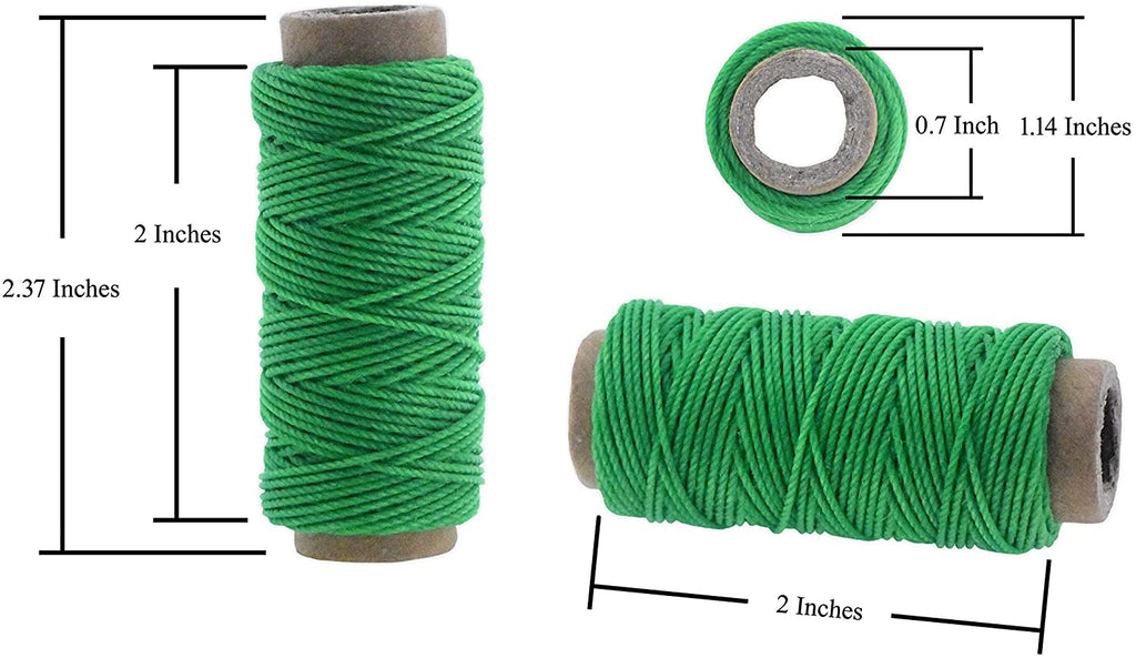 0.45/0.55/0.65 Waxed Cord Thread for Macrame DIY and Leather Craft