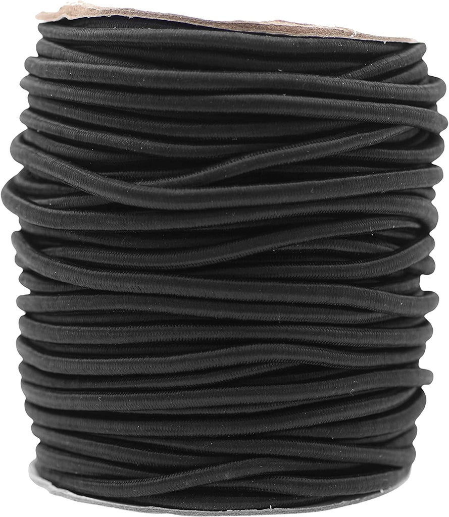 Mandala Crafts Round Elastic Cord for Kayaks, Camping - Stretch Cord  Elastic String Cord - Heavy Duty Elastic Rope Cord for DIY Crafting Sewing