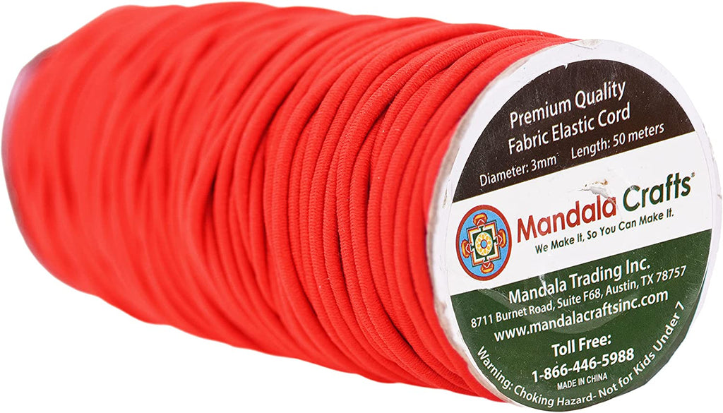 Mandala Crafts Round Elastic Cord for Kayaks, Camping - Stretch