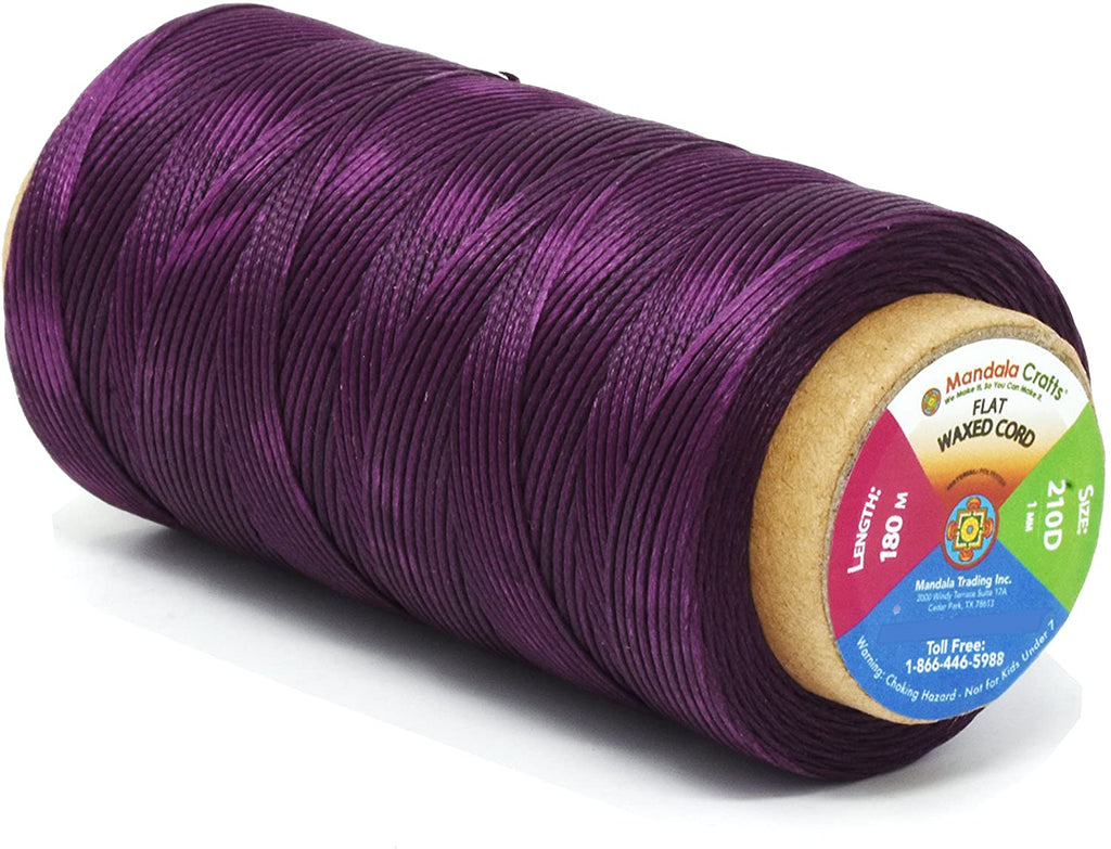 Premium quality small roll wax thread for leather sewing projects 270m