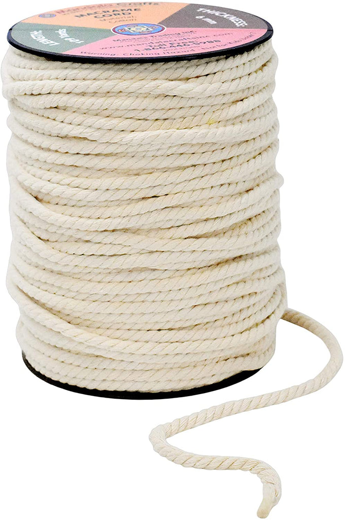Wholesale Wholesale Colorful Wall decorative DIY Handmade 2mm Braided rope  cotton macrame cord twisted cord 100yards/roll From m.