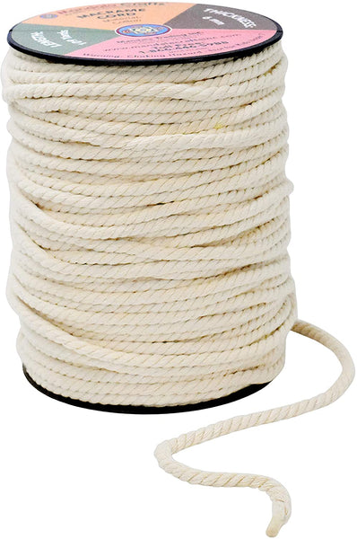 6MM Cotton Rope 1/4 Inch Macrame Cord Super Soft Weaving Cord