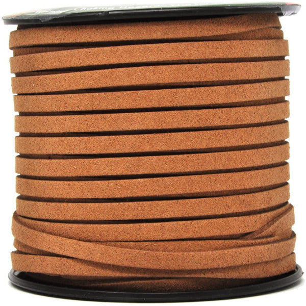 BENECREAT 3mm Faux Suede Cord Jewelry Making Flat Micro Fiber Lace Faux  Suede Leather Cord (30 Yards, SaddleBrown) 