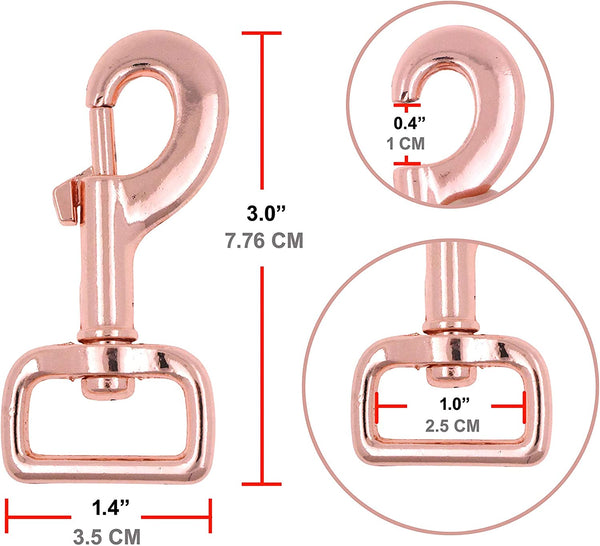 Mandala Crafts Swivel Snap Hooks Heavy Duty Trigger Clip Clasps for Dog  Leashes, Bags, Backpacks, Straps, Harnesses, 10 Pieces