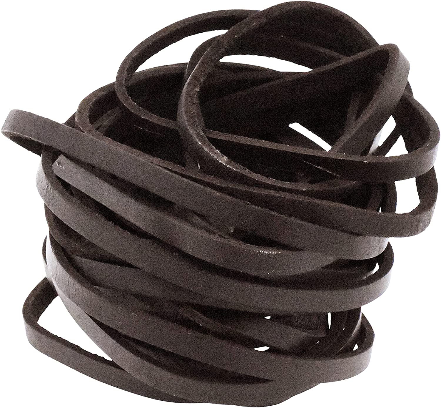 Mandala Crafts Flat Genuine Leather Cord for Jewelry Making – Leather String Cord Leather Lace Cowhide Leather Strips for Crafts Jewelry Making Braiding