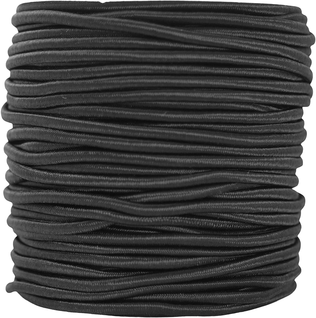 Mandala Crafts Round Elastic Cord for Kayaks, Camping - Stretch