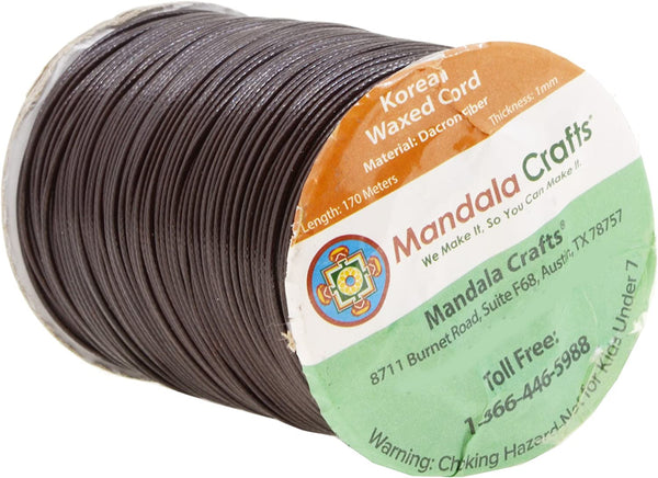 Mandala Crafts Macrame Supplies Extra Long Korean Wax Polyester Beading Craft Cord Thread