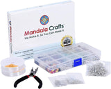 Mandala Crafts Loose Gemstone Beads for Jewelry Making - Crushed Crystal Stone Chips Rock Assortment Beading Kit for Crafts Bracelet Earrings 1043 PCs