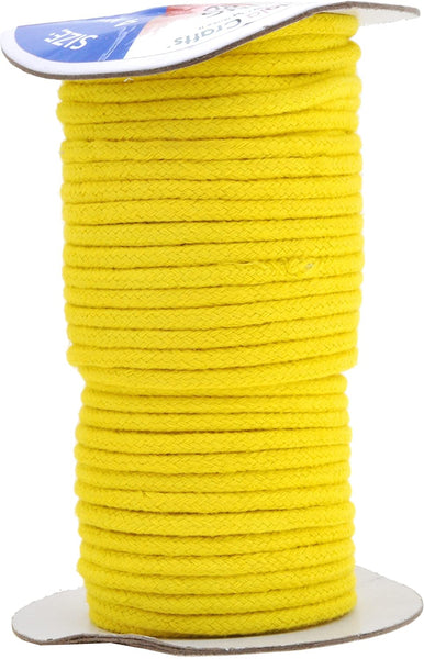 Mandala Crafts Soft Drawstring Replacement Rope Upholstery Crochet Macramé Cotton Welt Trim Piping Cord
