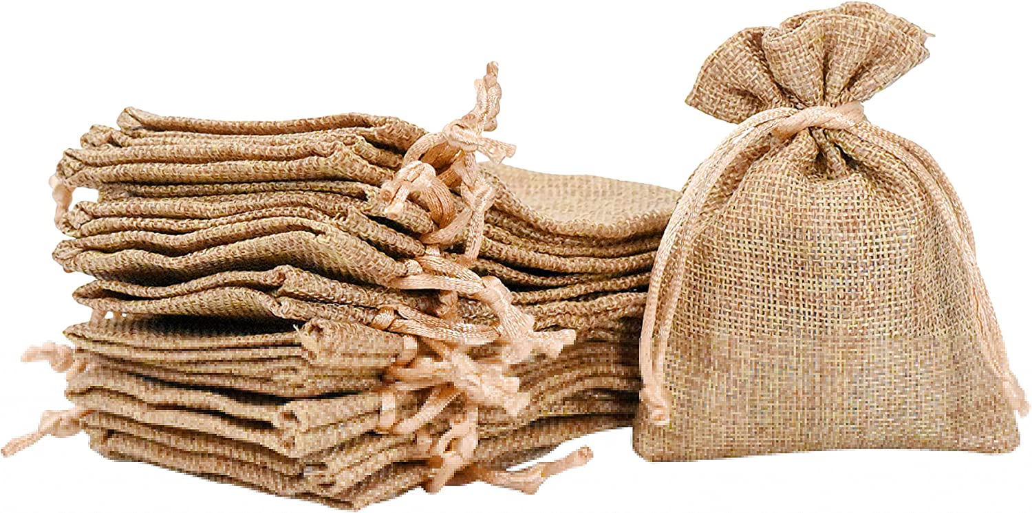 Jute Bags Gift Bags With Drawstring, Set Of 20 Pcs Small Burlap Pouches |  Fruugo NO