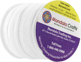 Mandala Crafts Nylon Satin Cord, Rattail Trim Thread for Chinese Knotting, Kumihimo, Beading, Macramé, Jewelry Making, Sewing (0.8mm 109 Yards, Brown)