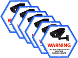 Mandala Crafts 24 Hour Video Surveillance Sign, Security Camera Sign, Aluminum Warning Sign for Outdoors, Homes, Businesses, CCTV Recording