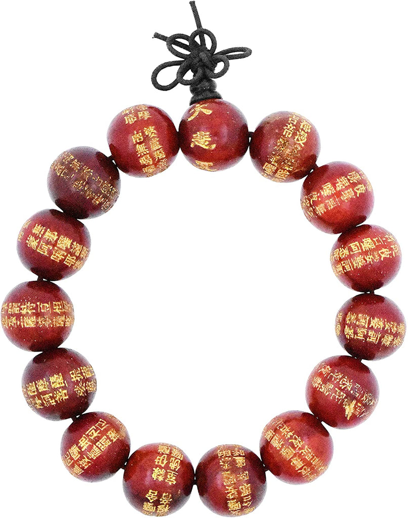 Wooden Mala with Coral and Turquoise Inlays, 108 Beads – Buddha Groove