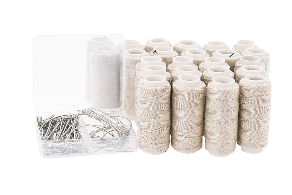 Mandala Crafts Hair Weaving Thread and Needle Set for Hair, Wigs, Hair  Extensions, Weft Sewing