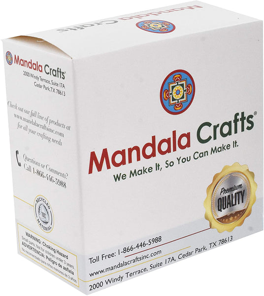 Mandala Crafts Genuine 1 Inch Wide Brown Leather Strap - Flat