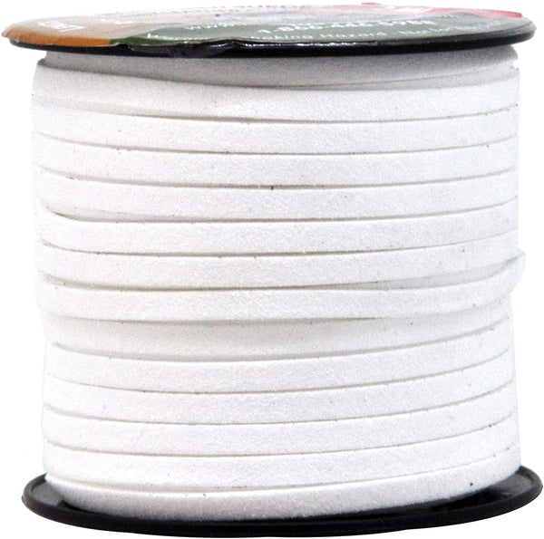 AHANDMAKER 22.5 Yards Flat Braided Leather Cord, 7mm Faux Suede Jewelry  Craft Cord, Leather String Cord for Bracelets, Necklaces, Beading Jewelry