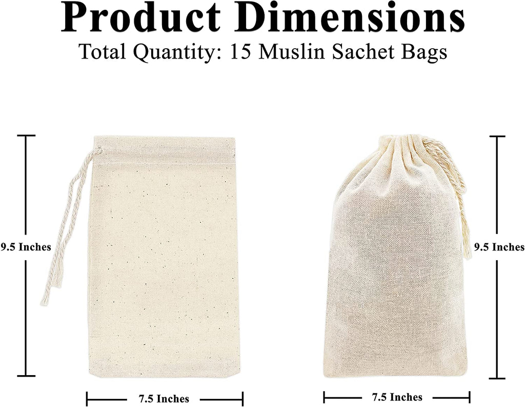 Mandala Crafts Cotton Muslin Bags with Drawstring – Natural Cotton Dra –  MudraCrafts
