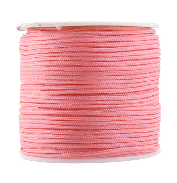 Mandala Crafts 1.5mm Satin Nylon Chinese Knot Rattail Macramé Beading Knotting Cord
