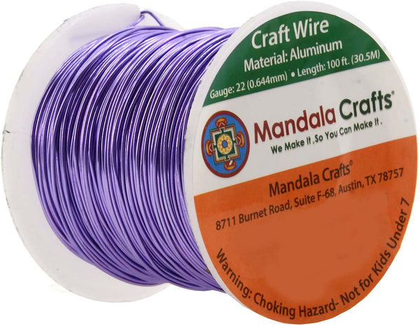 Mandala Crafts Anodized Aluminum Wire for Sculpting, Armature, Jewelry Making, Gem Metal Wrap, Garden, Colored and Soft, 1 Roll(16 Gauge, Black)