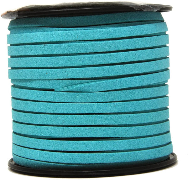 3mm Faux Suede Cord Turquoise | Stringing Materials Ireland
