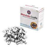 Mandala Crafts Cable Crimps for Wire Cable - Cable Crimping Sleeve Set – Aluminum Cable Ends Double Ferrules Wire Rope Sleeves Cable Crimp Loop Kit 200 PCs 1.5mm 1/16 Inch