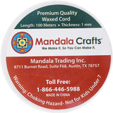 Mandala Crafts 1mm 109 Yards Jewelry Making Beading Crafting Macramé Waxed Cotton Cord Thread Dark Green