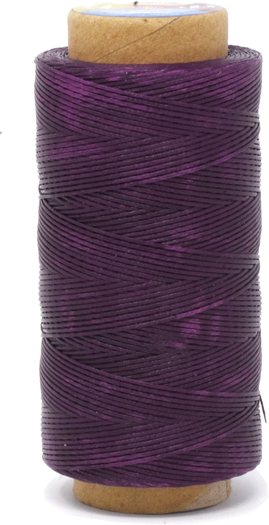 QMNNMA Waxed Thread 250m/273Yard, Leather Sewing Waxed Thread Cord, 150D Waxed Book Binding Thread, Waxed Coated Thread for Beginners Leather Craft