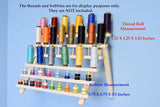 Mandala Crafts Thread Holder for Spools of Thread, Hair Rack for Braiding Hair, Wooden Organizer Stand for Sewing
