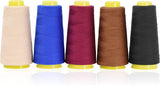 Mandala Crafts Mercerized Cotton Thread for Sewing Machine Hand Sewing - 50WT Cotton Cone Sewing Thread - 50S/2 Machine Quilting Thread Cotton Embroidery Thread