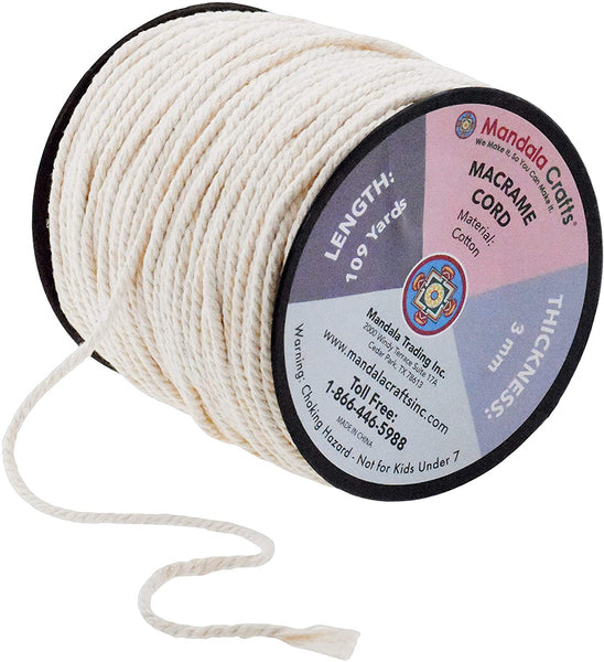 China Factory 4 Ply Macrame Cotton Cord, Twisted Cotton Rope, for