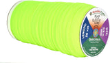 Mandala Crafts Flat Elastic Band, Braided Stretch Strap Cord Roll for Sewing and Crafting; 3/8 inch 10mm 50 Yards Lime Green
