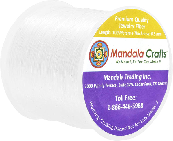 Mandala Crafts Commercial Grade Crystal String Elastic String for Jewe –  MudraCrafts
