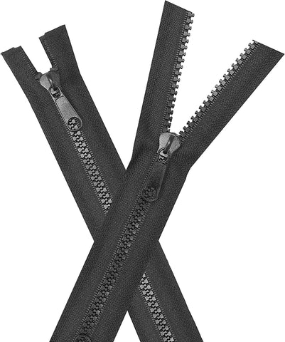 16 inch Invisible Zipper Black Non Separating Zipper Nylon Black Zipper  Crafts 16 Zipper for Sewing