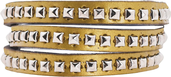 Mandala Crafts Leather Wrap Bracelets for Women & Teens – Metal Studded Wrap Leather Bracelet for Women Girls - Multilayer Leather Bracelet for Men