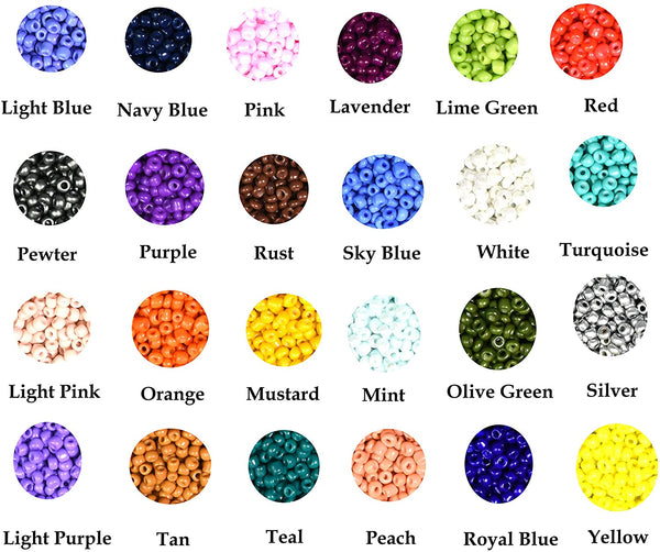 Mandala Crafts Glass Seed Beads for Jewelry Making - Seed Beads Small Beads  Kit for Tiny Beads Jewelry Bracelet - 4mm Iridescent Seed Beads 6/0 Mini  Pony Beads for Necklace Iridescent 6/0