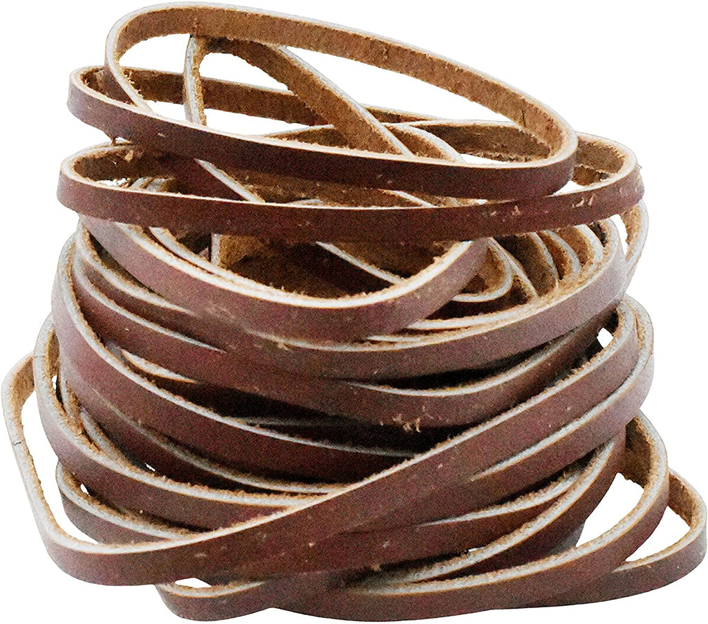 Mandala Crafts Flat Genuine Leather Cord for Jewelry Making
