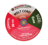 Mandala Crafts Welt Cord, Polyester Cotton Piping Filler for Drapery, Pillow, Upholstery, Trimming, Sewing, Crafting